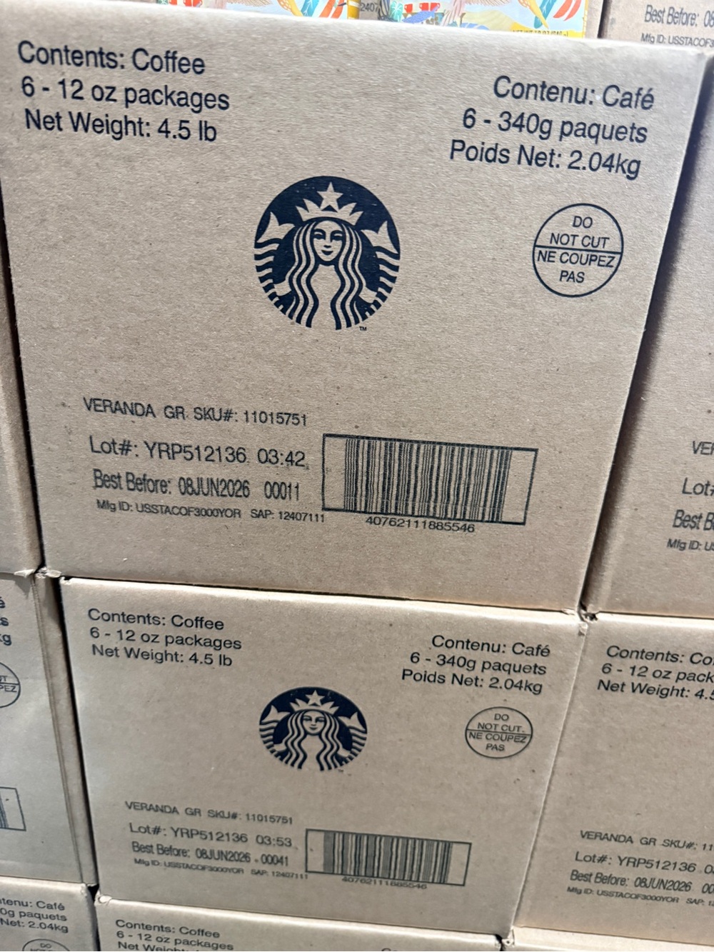 12 Starbucks 12 oz Veranda Blend Blonde Roast Coffee exp 6/6/26 - Picture 2 of 2